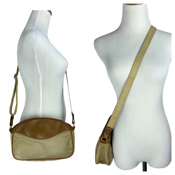 Vintage Ghurka Marley Hodgson Purser No. 76 Tan Canvas and Leather Crossbody - Picture 7 of 8